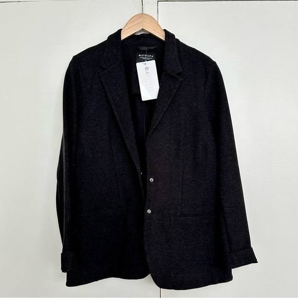 Athleta Jackets & Coats Athleta Venice Textured Blazer Charcoal